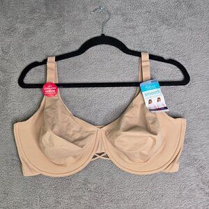 Vanity Fair Radiant Smooth Bra 40DDD Honey Beige Underwire 76571 NEW NWT